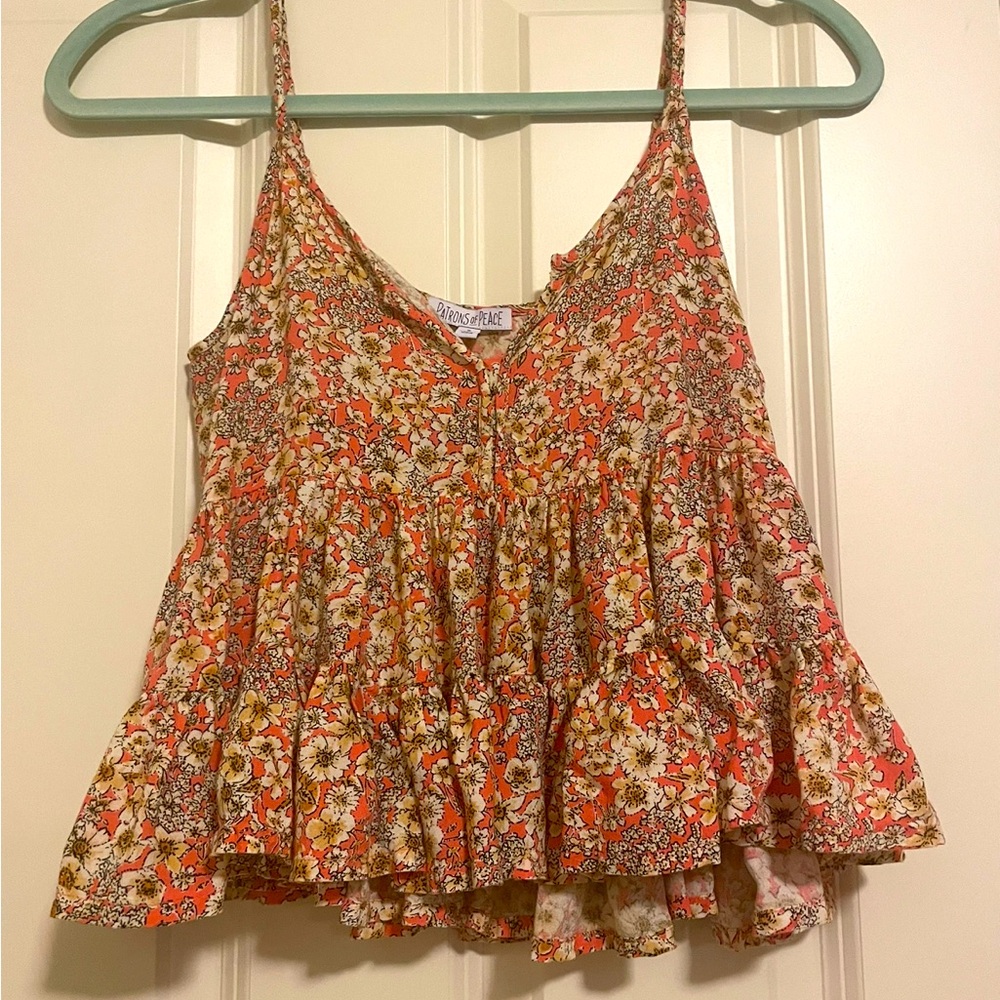 Floral top- Patrons of Peace